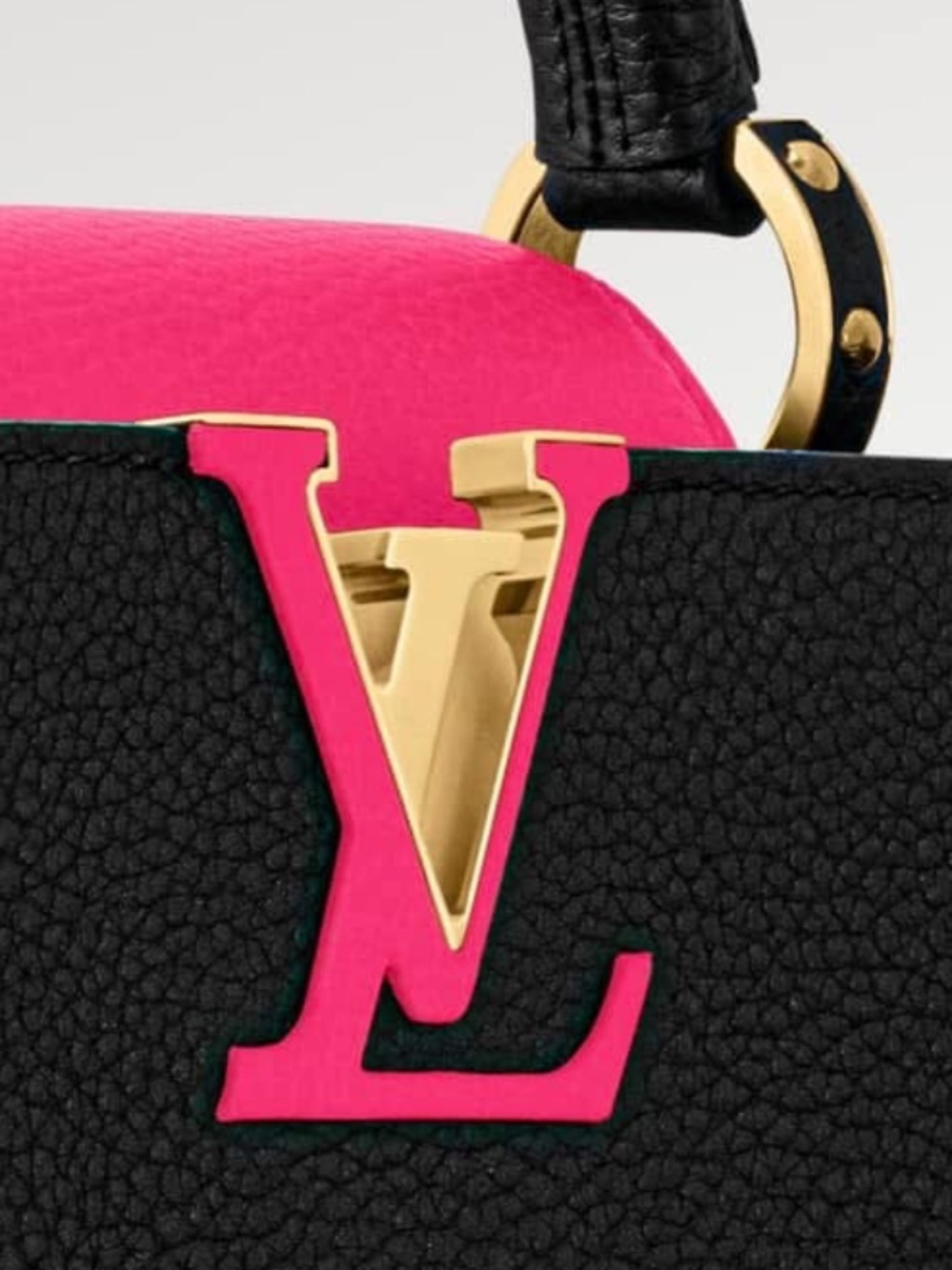 Louis Vuitton Taurillon Capucines MM Black Rose Berlingot - Picture 5 of 13